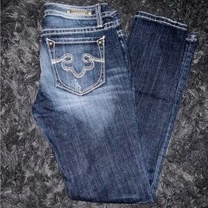 Rerock For Express Dark Wash Skinny Jeans Size 4S